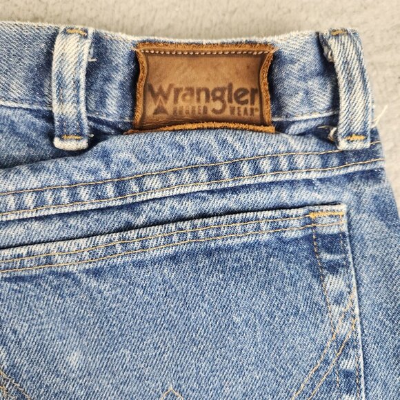 Wrangler Jeans Mens 38x32 Regular Denim Rugged Faded Stonewashed Workwear Pants - Picture 8 of 13